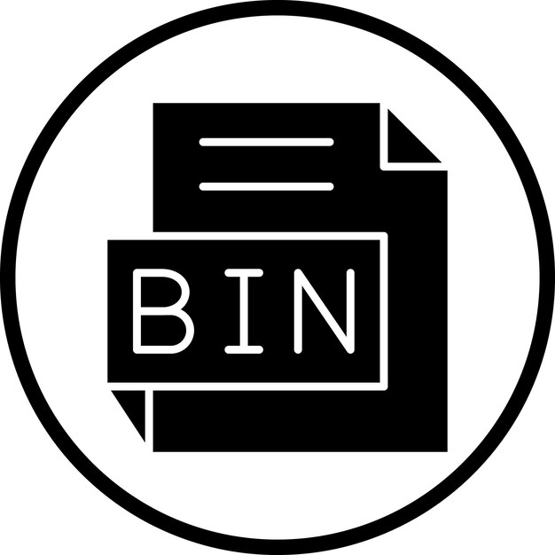 Vector Design BIN Icon Style