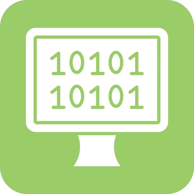 vector design binary icon style