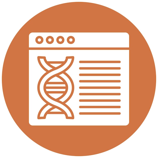 Vector Design Bioinformatics Icon Style