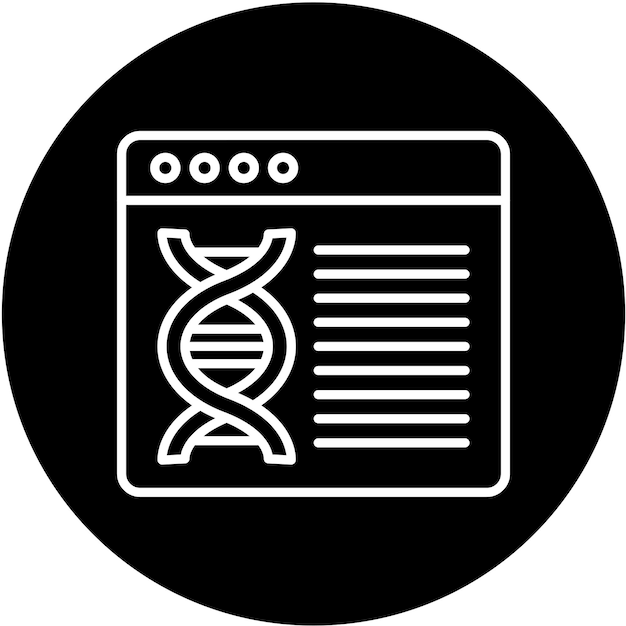 Vector Design Bioinformatics Icon Style