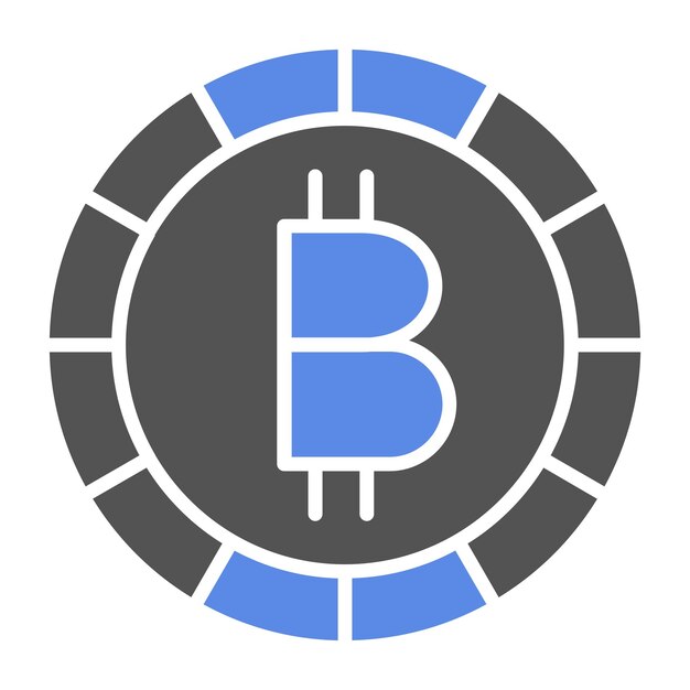 vector design bitcoin icon style