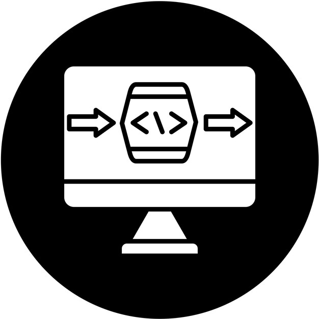 Vector Design Black Box Icon Style
