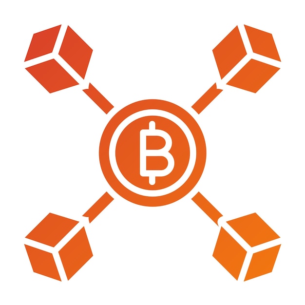 vector design blockchain icon style