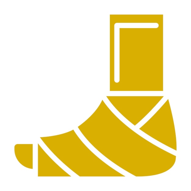 vector design bone fracture cast icon style