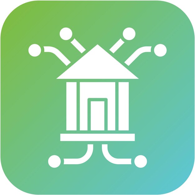 Vector Design Branch Network Icon Style