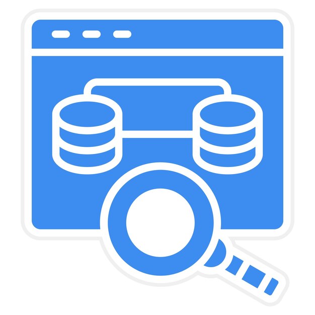 vector design browsing data icon style