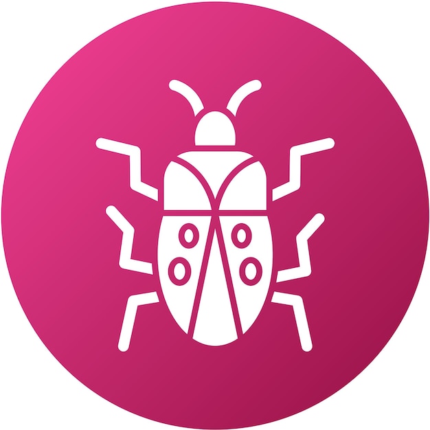 vector design bug icon style