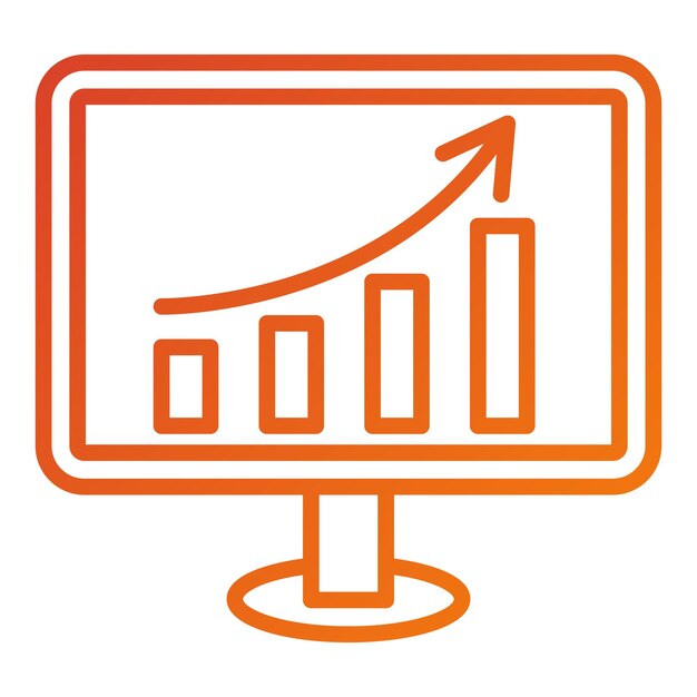Vector Design Business Growth Icon Style
