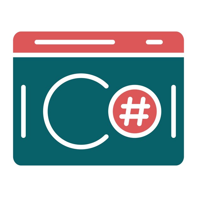 Vector Design C Sharp Icon Style