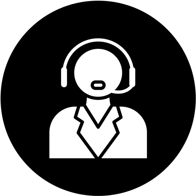 Vector Design Call Center Icon Style