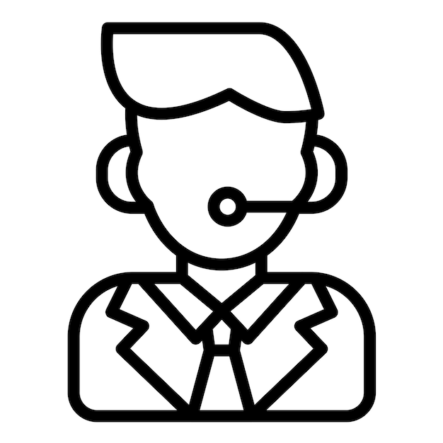Vector Design Call Handler Icon Style