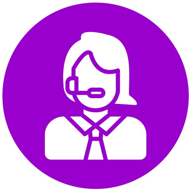 vector design call handler icon style