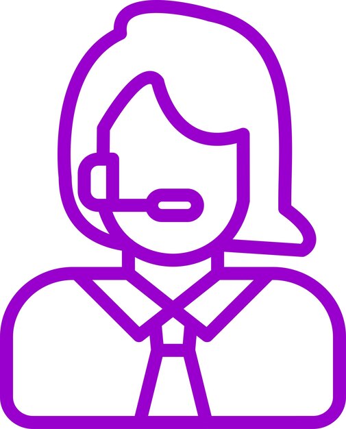 vector design call handler icon style