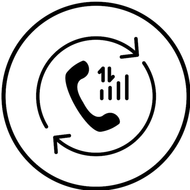vector design callback service icon style