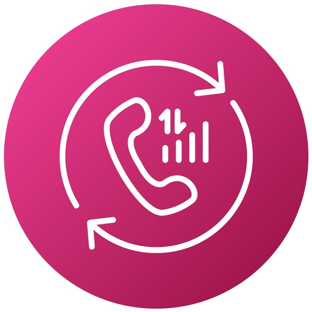 vector design callback service icon style