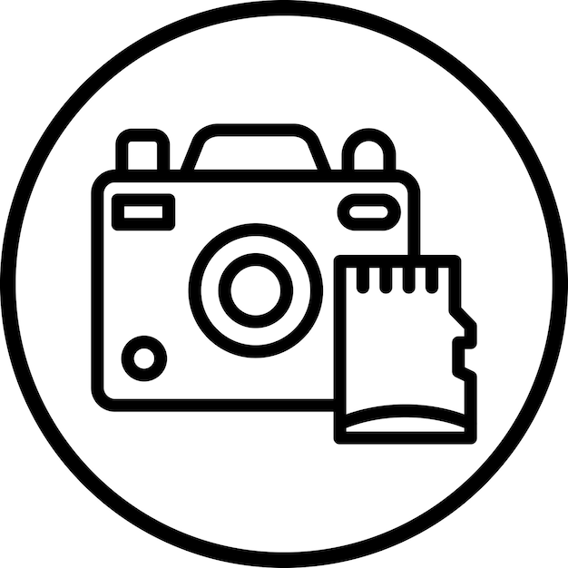 Vector Design Camera Drive Icon Style