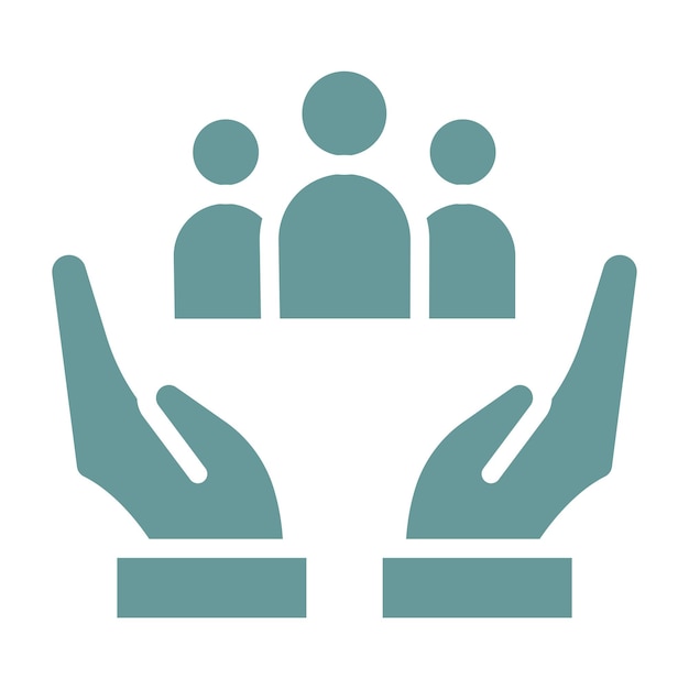 Vector Design Cancer Support Group Icon Style