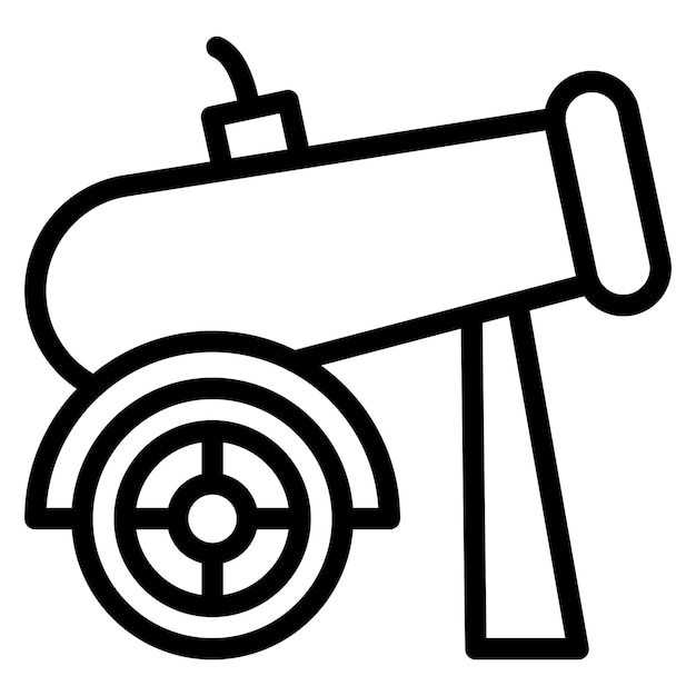 Vector Design Cannon Icon Style