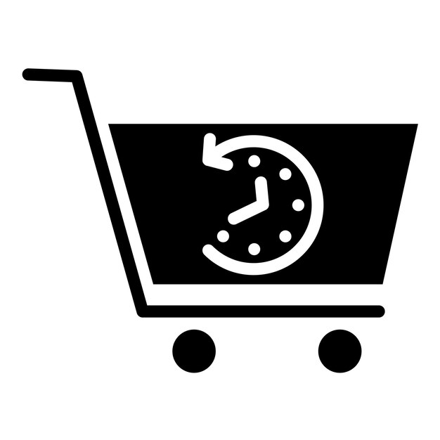 Vector Design Cart History Icon Style