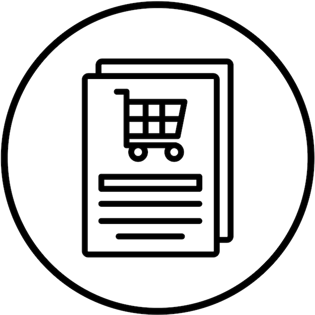 Vector Design Cart Registration Icon Style