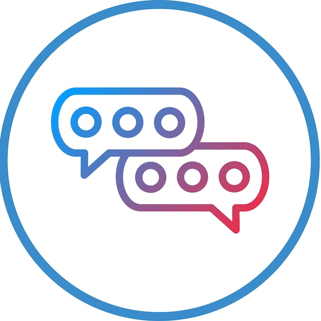 Vector Design Chat Icon Style