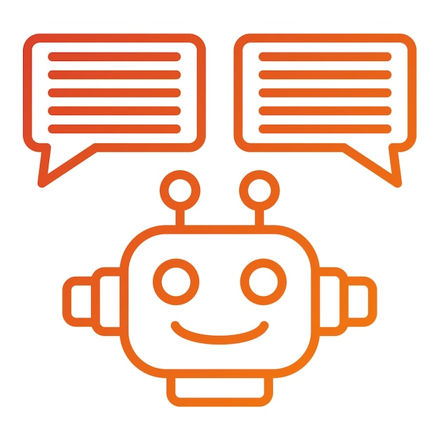 Vector Design Chatbot Icon Style