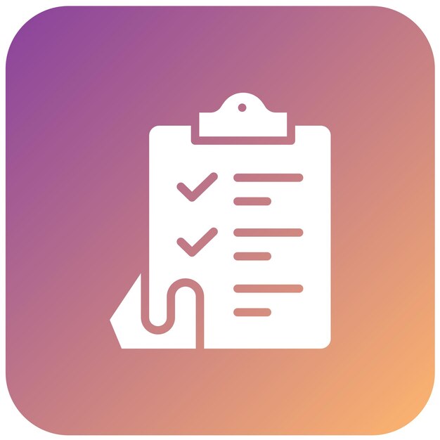 vector design checklist icon style