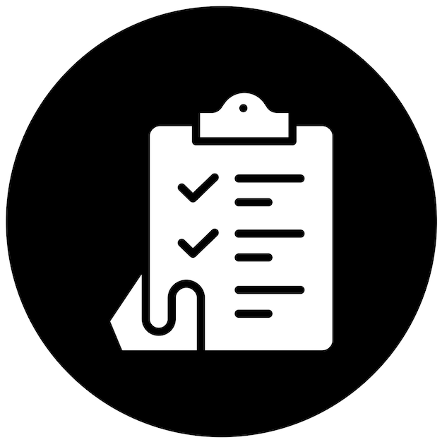 vector design checklist icon style