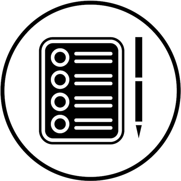 Vector Design Checklist Icon Style