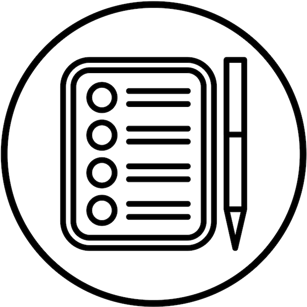 Vector Design Checklist Icon Style