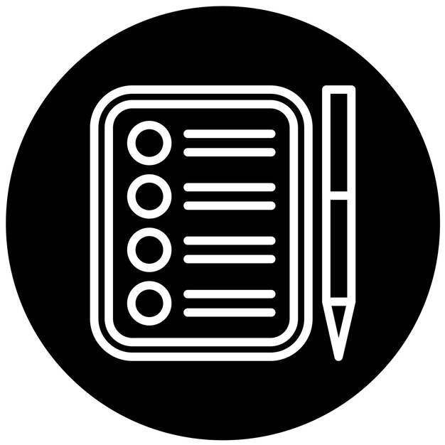 Vector Design Checklist Icon Style