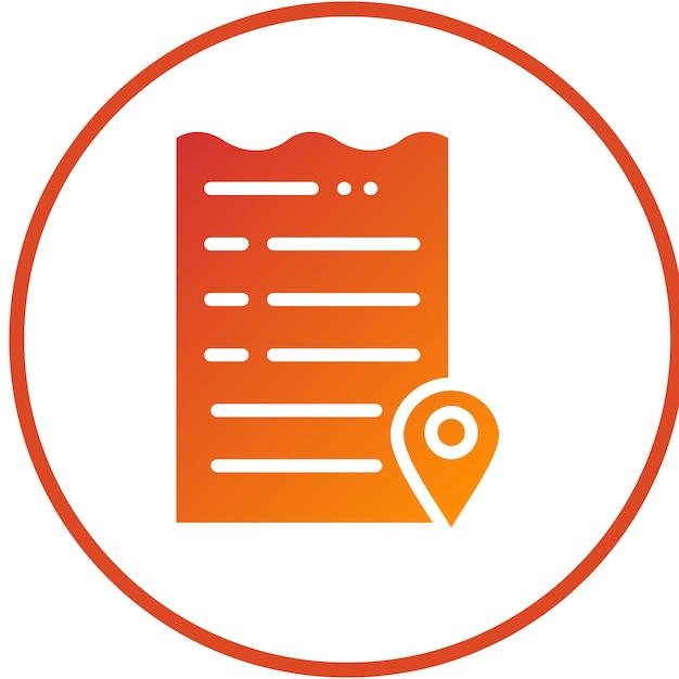 vector design checkout address icon style
