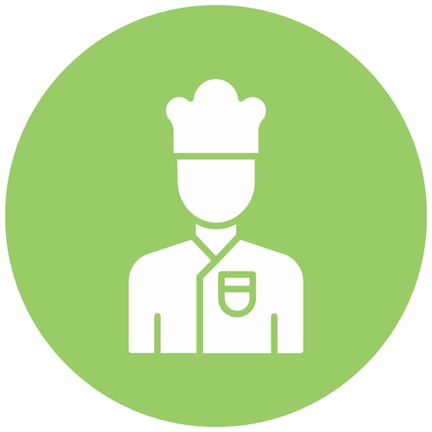 vector design chef male icon style