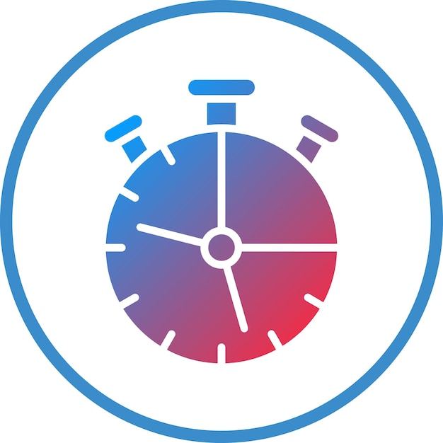 Vector Design Chronometer Icon Style