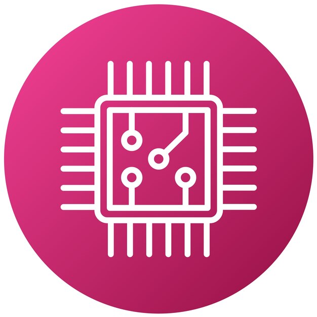 Vector Design Circuit Board Icon Style
