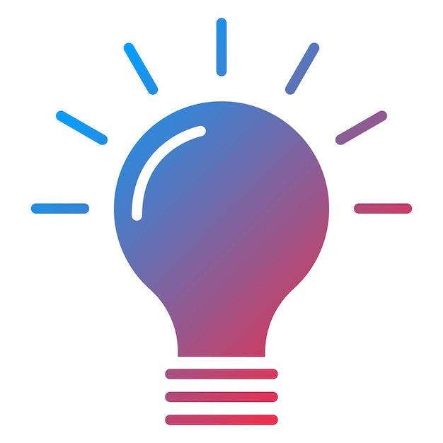 Vector Design Circular Lamp Icon Style
