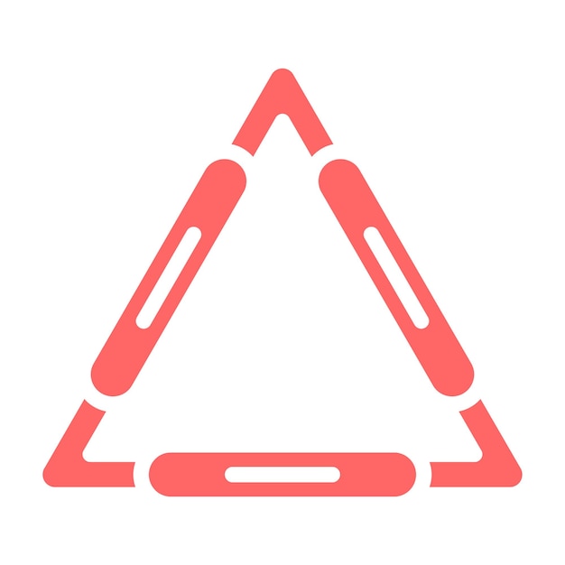 vector design clay triangle icon style