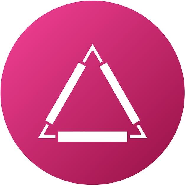 vector design clay triangle icon style