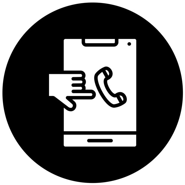 vector design clicktocall icon style
