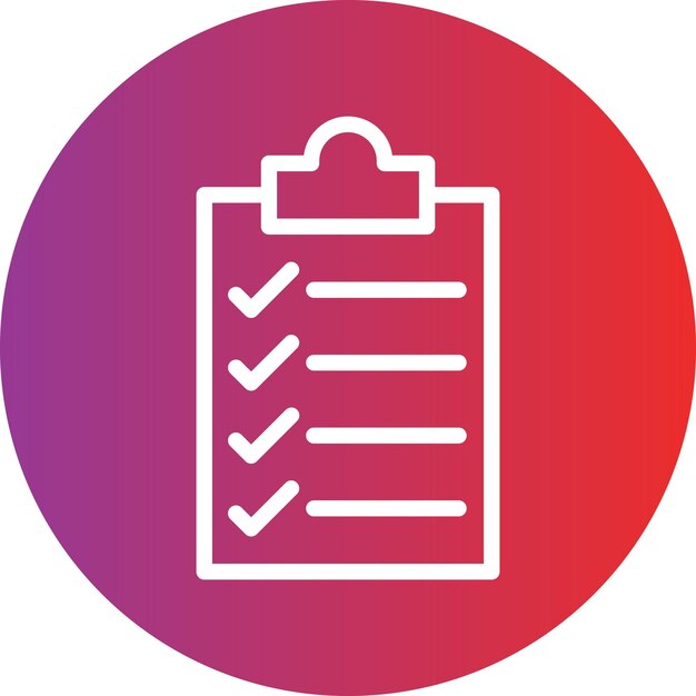 Vector Design Clipboard Icon Style