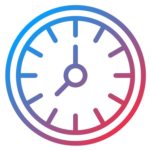 Vector Design Clock Icon Style