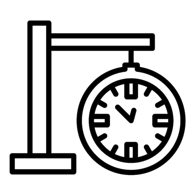 vector design clock icon style