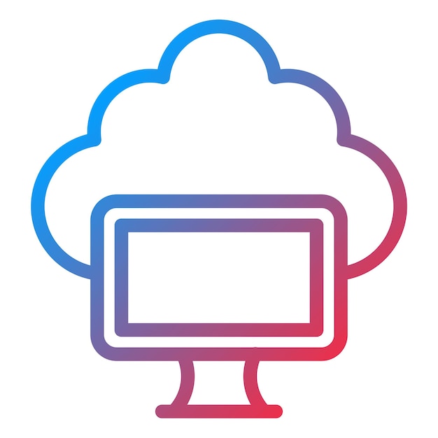Vector Design Cloud Computing Icon Style