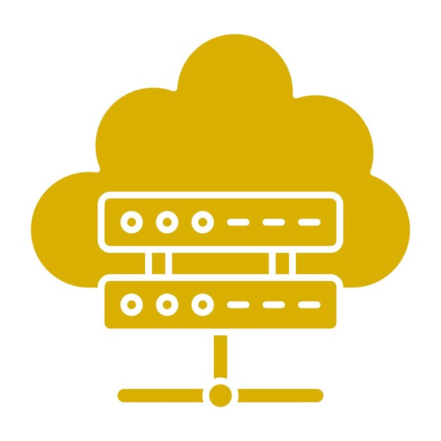 Vector Design Cloud Computing Icon Style