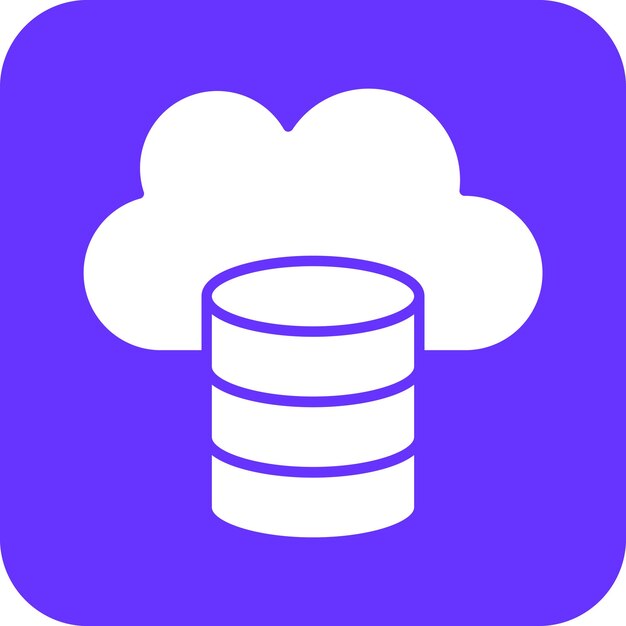 Vector Design Cloud Data Icon Style