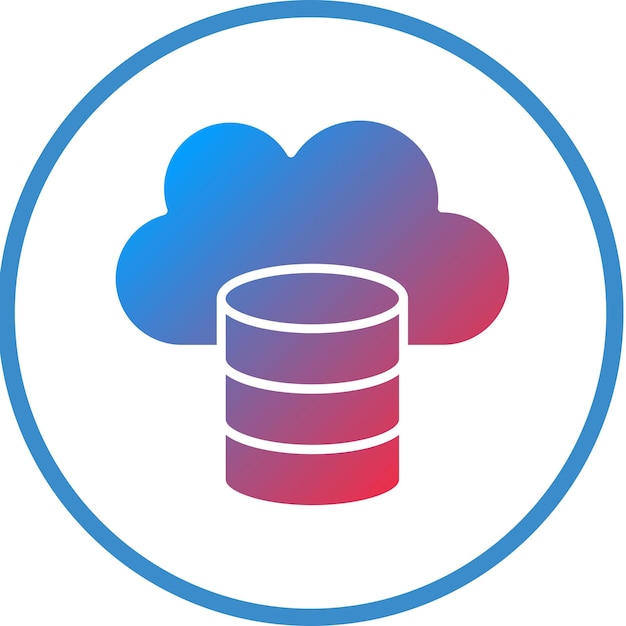 Vector Design Cloud Data Icon Style