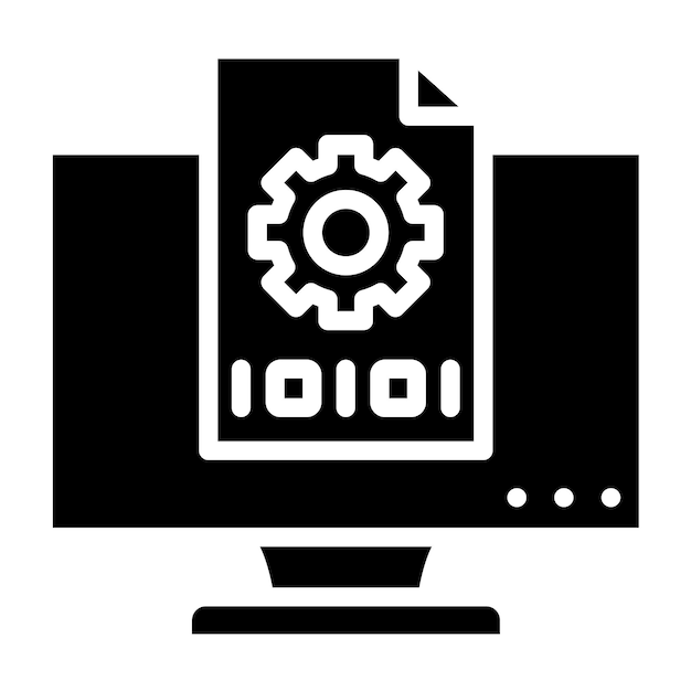 Vector Design Code Compiler Icon Style