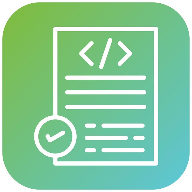 vector design code compliance icon style