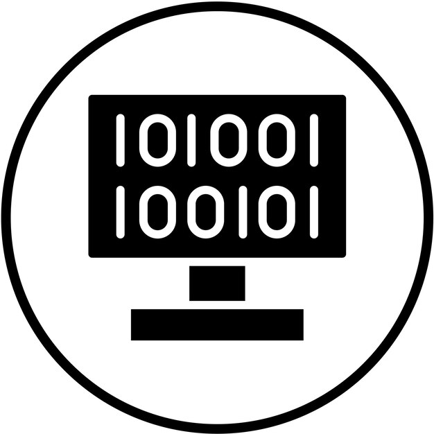 Vector Design Code Crypt Icon Style