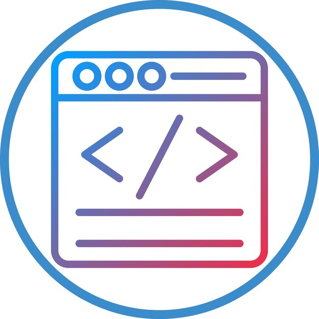 vector design code icon style